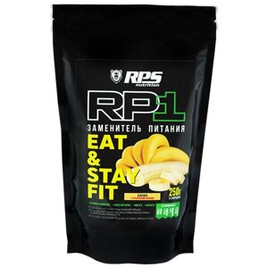 EAT AND STAY FIT Заменитель питания RPS NUTRITION 250г пакет Вкус: Банан (с кусочками Банана)
