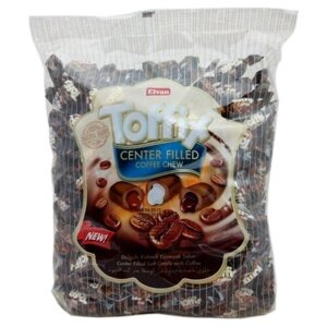 Elvan Жевательные конфеты с начинкой Toffix Coffee, 1 кг, флоу-пак