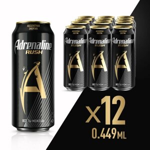 Энергетический напиток Adrenaline Rush, 0.449 л, 12 шт.