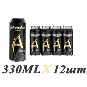 Энергетический напиток Adrenaline Rush, 12 шт х 330 мл