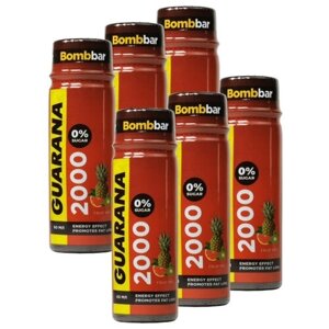 Энергетический напиток BOMBBAR Гуарана 2000 Фруктовый микс 60мл (6 шт) / Энергетик Guarana 2000