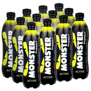 Энергетический напиток Monster Energy Active Монстер Энерджи Актив, желтый, 0,5 л х 12 шт