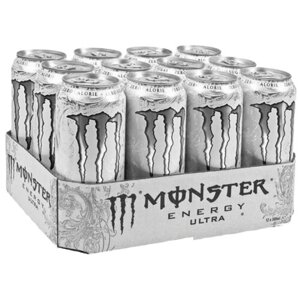 Энергетический напиток Monster Energy Black Ultra, 0.449 л, 12 шт.
