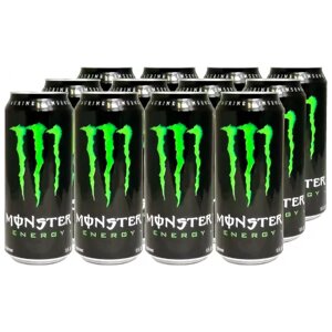 Энергетический напиток Monster Energy Green гуарана, классический, 0.5 л, 12 шт.