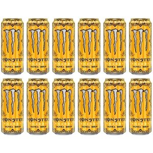 Энергетический напиток Monster Energy Ultra Gold / Монстер Энерджи Ультра Голд 0.5 л ж/б упаковка 12 штук (Ирландия)