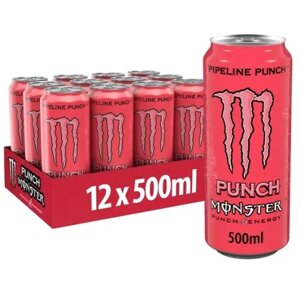 Энергетический напиток Monster Pipeline Punch / Монстер Пипелин Пунш 0.5 л ж/б упаковка 12 штук (Ирландия)