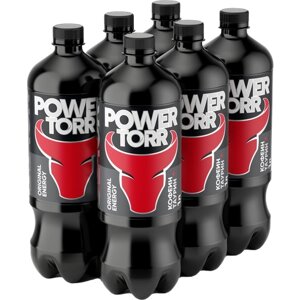 Энергетический напиток Power Torr Energy Black газированный 1 л, 6 шт
