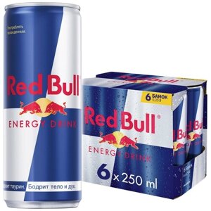 Энергетический напиток Red Bull тропические фрукты, классический, 0.25 л, 6 шт.