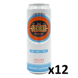 Энергетический напиток Ten Strike Sky, 0.45 л, 12 шт в упаковке