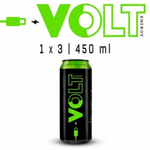 Энергетический напиток VOLT ENERGY 3 x 0,45 л Манго, Лайм