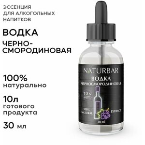 Эссенция черносмородиновая водка Blackcurrant vodka вкусовой концентрат (ароматизатор пищевой), для самогона, 30 мл