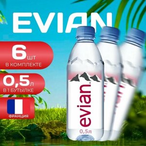 Evian Вода без газа ПЭТ 0.5л. (6 шт.) Эвиан
