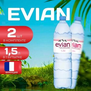 Evian Вода без газа ПЭТ 1.5л. (2 шт.) Эвиан