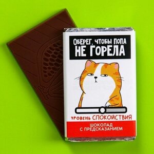 Фабрика счастья Шоколад молочный «Чтобы попа не горела» с предсказанием, 12 г.