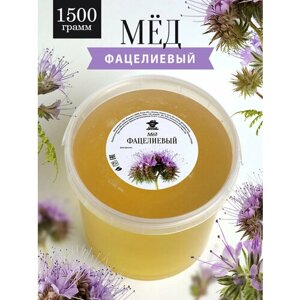 Фацелиевый мед 1500 г, от пчеловодов, натуральный, пп сладости