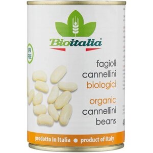 Фасоль Bioitalia Fagioli cannellini белая консервированная, 400 г