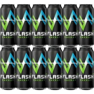 Flash Up Energy 0,45 л х 12 банок, энергетический напиток
