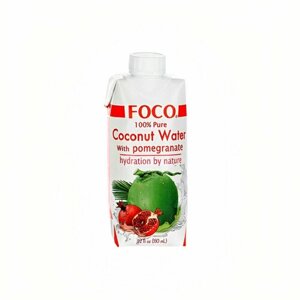 FOCO Кокосовая вода 100% с соком граната,330 мл