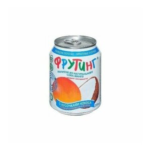 Fruiting, 238 мл, ж/б Напиток из сока манго с кус. кокоса