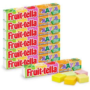 Fruittella Жевательные конфеты Радуга, 41 г, бумажная обертка, 7 уп.