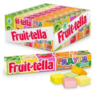 Fruittella Жевательные конфеты Радуга с фруктовым соком, 41 г, бумажная обертка, 21 уп.