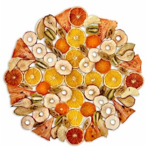 Фруктовый микс (чипсы из фруктов), размер XL, 100% натуральный состав, природные витамины, без сахара