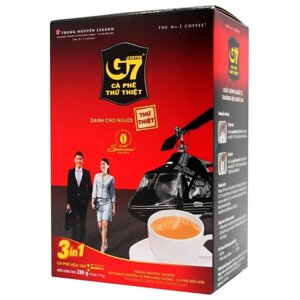 G7, Растворимый кофе 3 в 1 в пакетиках вьетнамский со вкусом кокоса , упаковка 18 стиков