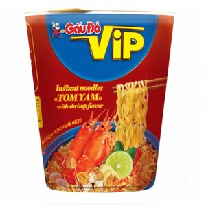 GauDo vip Вьетнамская лапша Том Ям со вкусом креветки , 65 г.
