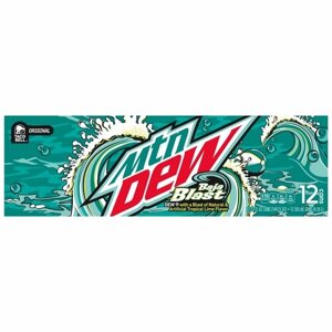 Газированный напиток 12шт*355мл, Mountain Dew Baja Blast, США