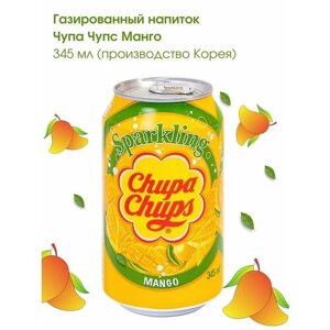 Газированный напиток Chupa-Chups Mango Чупа Чупс Манго, 345 мл, 3 шт.