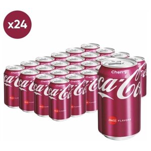 Газированный напиток Coca-Cola Cherry Кола вишня 0.33л х 24шт.