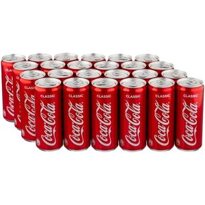 Газированный напиток Coca-Cola Classic, 0.33 л, металлическая банка, 24 шт.