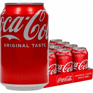 Газированный напиток Coca-Cola Classic 0.33 л ж/б упаковка 12 штук оригинал (Польша)