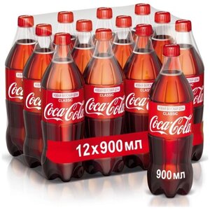 Газированный напиток Coca-Cola Classic, 1 л, 12 шт.