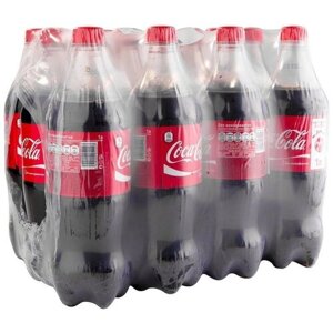 Газированный напиток Coca-Cola Classic, 1 л, пластиковая бутылка, 12 шт.