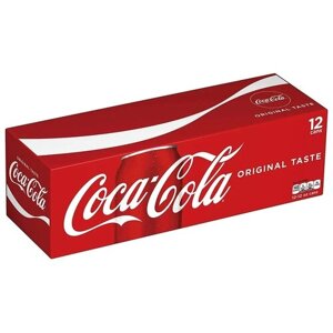 Газированный напиток Coca-Cola Classic, СШАкола, 0.355 л, металлическая банка, 12 шт.