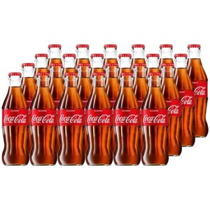 Газированный напиток Coca-Cola Classicклассический, кола, 0.25 л, стеклянная бутылка, 24 шт.