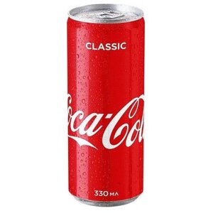 Газированный напиток Coca-Cola Classicкола, 0.33 л, металлическая банка