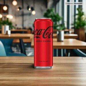 Газированный напиток Coca-Cola zero cukru 0.33 л ж/б упаковка 12 штук (Польша)
