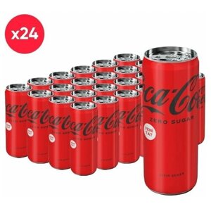 Газированный напиток Coca-Cola Zero Sugar (без сахара) , 330 мл (24 шт)