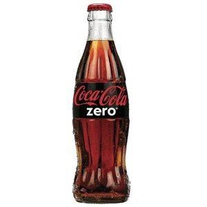 Газированный напиток Coca-Cola Zero, Великобританиякола, 0.33 л, стеклянная бутылка
