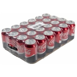 Газированный напиток Coca-Cola Zeroкола, 0.33 л, металлическая банка, 24 шт.
