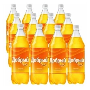 Газированный напиток Добрый Апельсин 1.0 л ПЭТ упаковка 12 штук