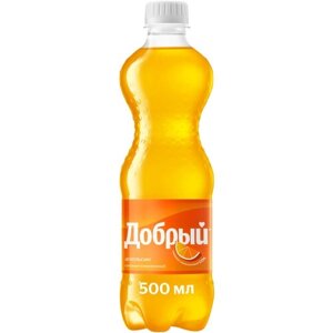 Газированный напиток Добрыйкрасный апельсин, 0.5 л, пластиковая бутылка