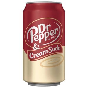 Газированный напиток Dr. Pepper, СШАкрем-сода, 0.355 л, металлическая бочка