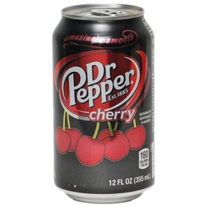 Газированный напиток Dr. Pepper, СШАвишня, 0.355 л, металлическая банка