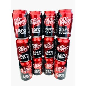Газированный напиток Dr Pepper Zero 330 мл * 12 шт, Европа.