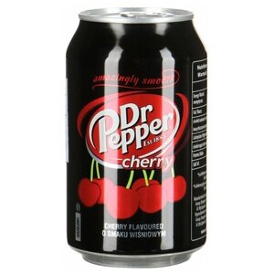 Газированный напиток Dr. Pepperлимон, вишня, 0.33 л, металлическая банка