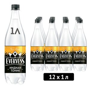 Газированный напиток Evervess Tonic, 1 л, пластиковая бутылка, 12 шт.