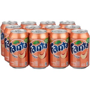Газированный напиток Fanta Peach, США, 0.355 л, металлическая банка, 12 шт.